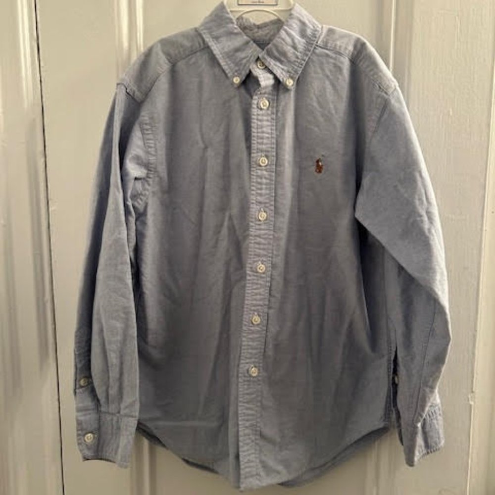 Ralph Lauren Boy's Classic Blue Oxford Shirt